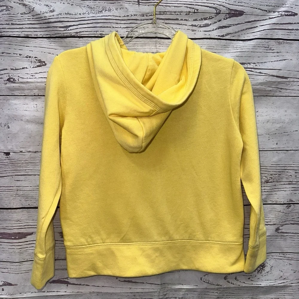 Gap Kids Girls Yellow Zip-Up Hoodie Size Small (6-7)